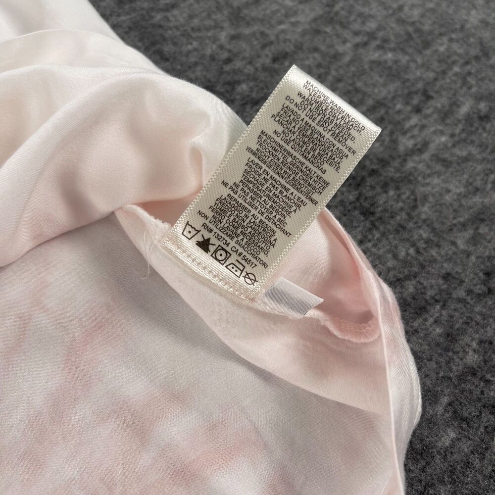 Cloth & Stone Banded Luxe Dye Top Small Pink Tie Dye Flutter Sleeve Blouse Boho - Picture 8 of 10